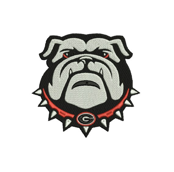 Georgia Bulldog Embroidery Machine 5 Sizes Embroidery - Etsy