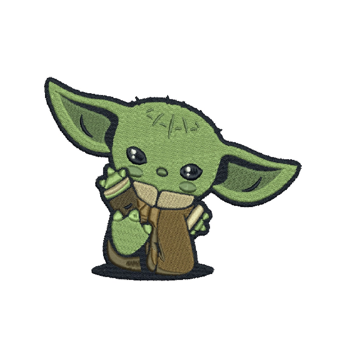 Yoda Baby Embroidery Machine 5 Sizes Embroidery Machine Etsy