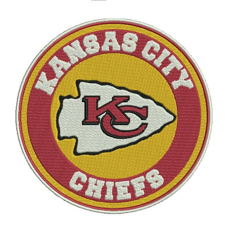Kansas city chiefs Embroidery Machine 3 Sizes Embroidery | Etsy
