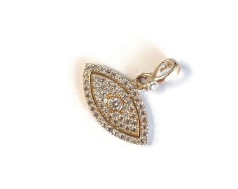 Evil Eye Pendant 14K Yellow Gold