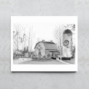 Billy Graham Library | Charlotte, NC | Christian Gift | Christian Art Print | Religious Art Print | Black and White Art | Handmade Art