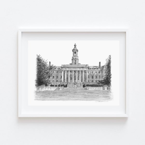 Old Main | Penn State Gift | Penn State University | Penn State Art Print | Penn State Wall Art | Decor | Penn State PSU Gift