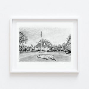 Augusta National Golf Course | Augusta National Wall Art | Masters Golf | Masters Golf Wall Art | Black and White Wall Art, Christmas Gift