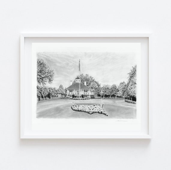 Augusta National Golf Print | Golf Lover Gift | Masters Wall Art | Fathers Day Gift