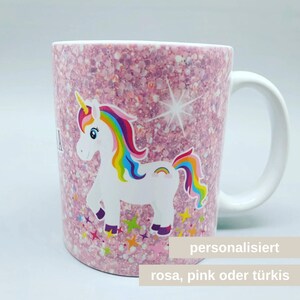 personalized cup unicorn name | Unicorn mug | Unicorns | Gift Girl | Gift for children's birthday | Name cup | gift unicorn