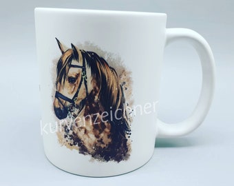 Personalisierte Tasse Pferd mit Name