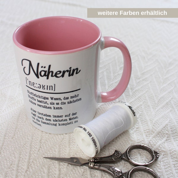 Tasse Näherin | Geschenk Näherin | Tasse nähen | Nähzubehör | Schneiderin | Nähzimmer | sewing | Handarbeit | Teetasse  | Kaffeetasse