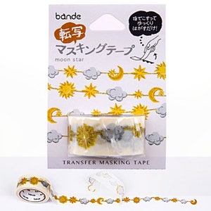 NOWOŚĆ! Seria Bande Transferable Silver/Gold/Moon Star Washi Roll Bullet Journal Scrapbook Diary Planner Harmonogram Prezent Dekoracja Studygram