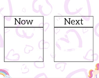Heart Now and Next board