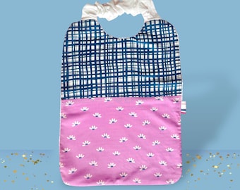Serviette maternelle élastique personnalisée, serviette de cantine pour repas enfant 2/5 ans