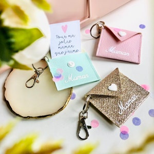 Porte-clés maman, carte miniature, cadeau maman, fête des mères, anniversaire, Noël
