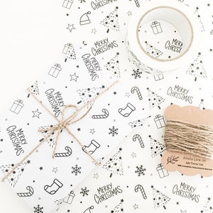 10, 25 ou 50 feuilles | Papier de soie écologique de Noël | 100 % recyclable