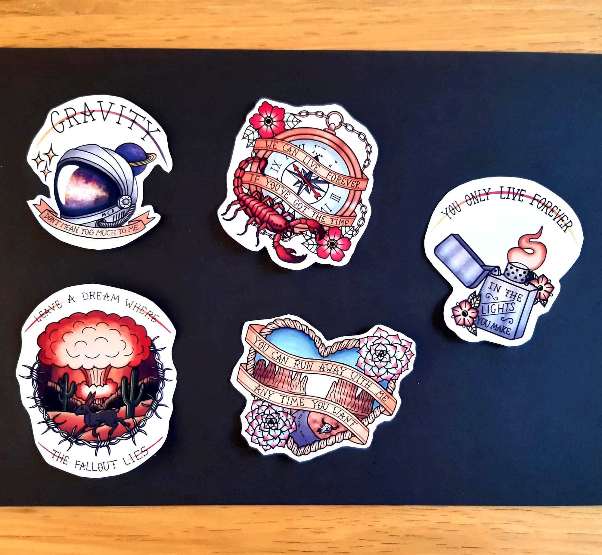 Emo vinyl stickers Etsy