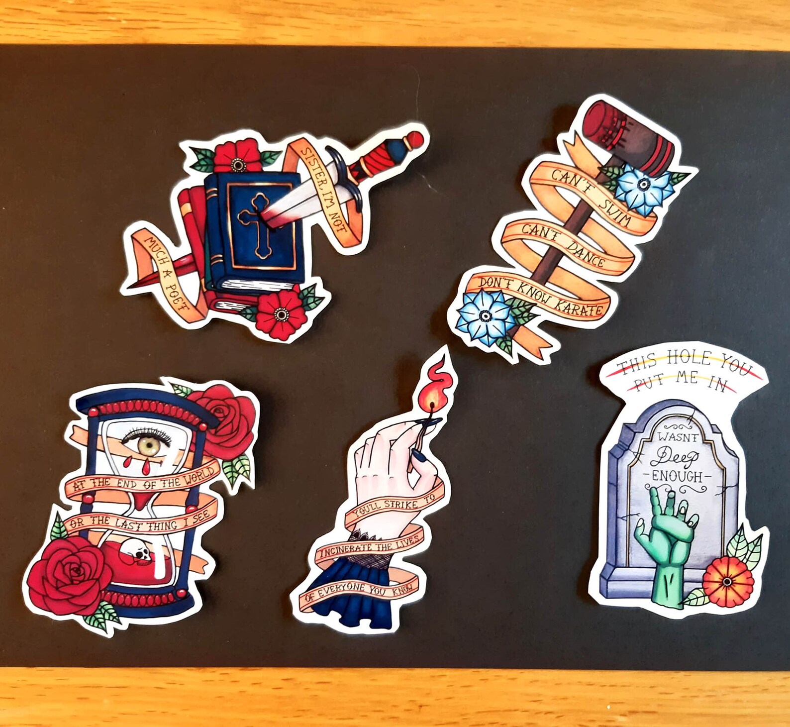 Emo vinyl stickers Etsy