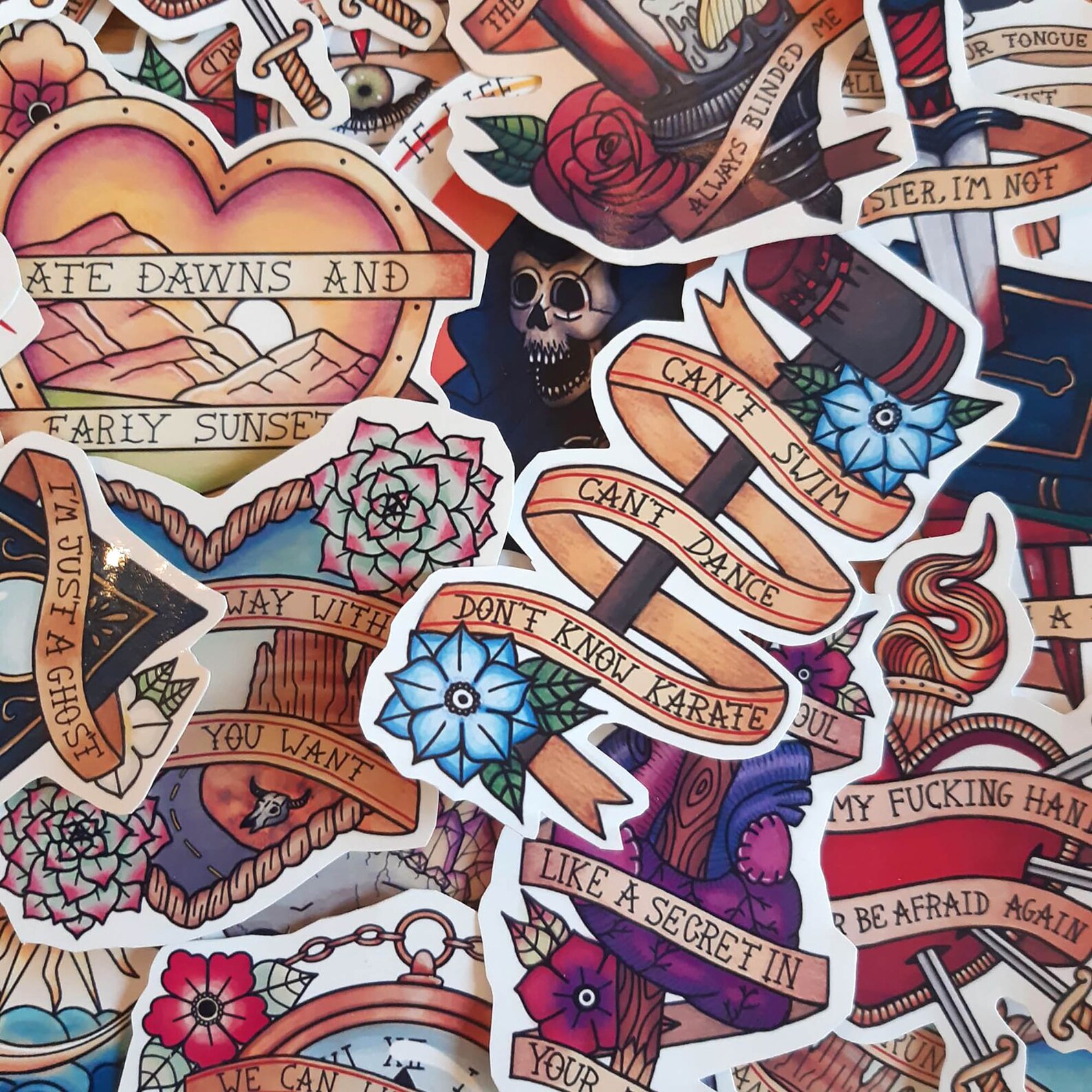 Emo vinyl stickers Etsy