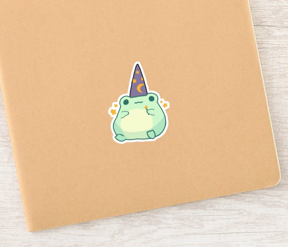 Glitter Wizard Frog Sticker – Lauren Rose Crafts