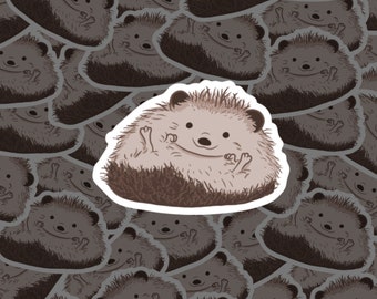 Hedgehog Sticker, Cute Sticker, Little Hedgehog, Sticker, Adorable Hedgehog, Waterproof Hedgehog Sticker, Cartoon Hedgehog, Weatherproof