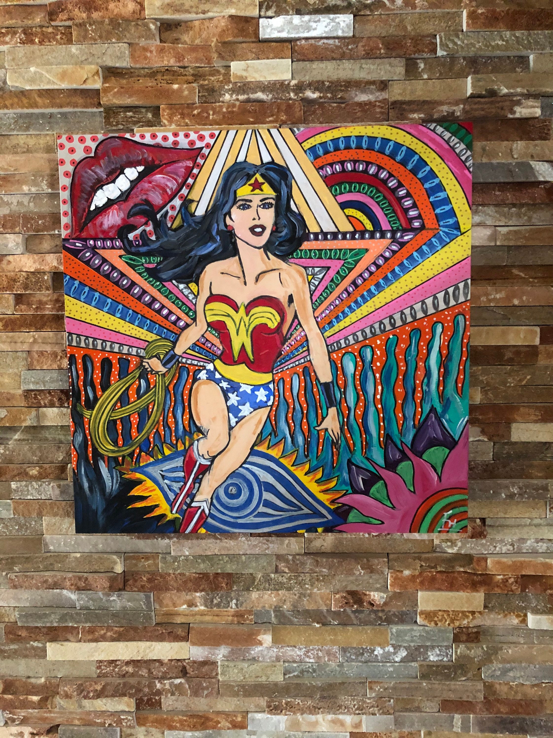 Wonder Woman Pop Art Diamond Painting