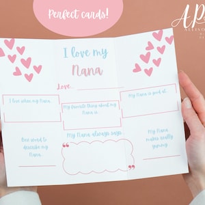 I Love My Nana Karte/Andenken - Digitaler Download