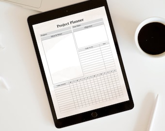 Planificador digital para estudiantes, semanal y diario, con seguimiento de ensayos y tareas (imprimible)