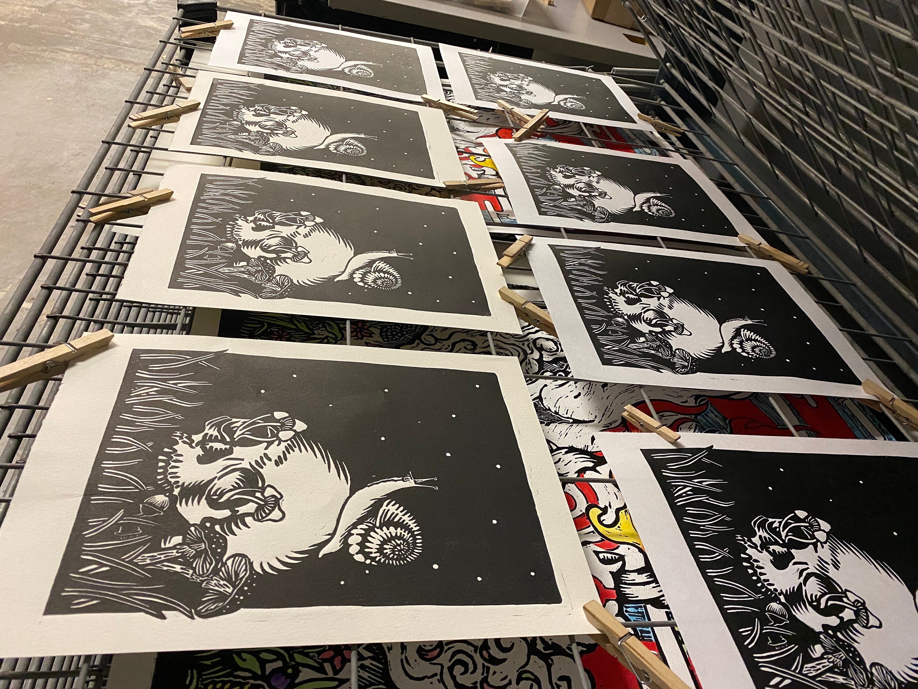Life After Death Original Linocut Print - Etsy
