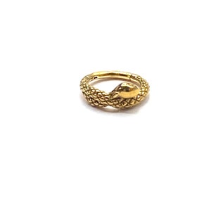Scharnierende segmentring slang/ Helixring/ Septumklikker/ slangentussenschot/ Tragusoorbel/ VK/ kraakbeenring/piercing/ bodysieraden/ klikker