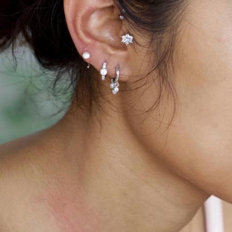 silver earrings Opal earrings hoop earrings opal earrings bullet earrings dainty earrings Hoop earrings UK,birthstone Huggies