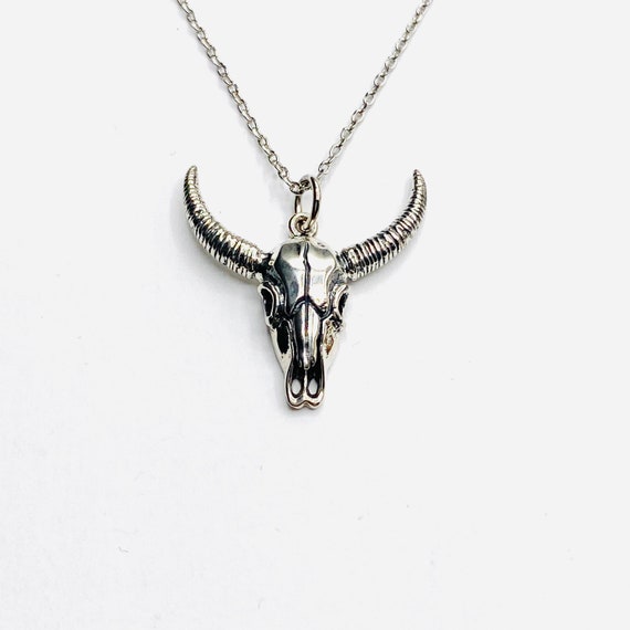 Bull head pendant necklace deals