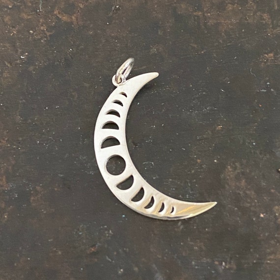 Sterling Silver CZ Moon Necklace 14-32 Inches | Jewellerybox.co.uk