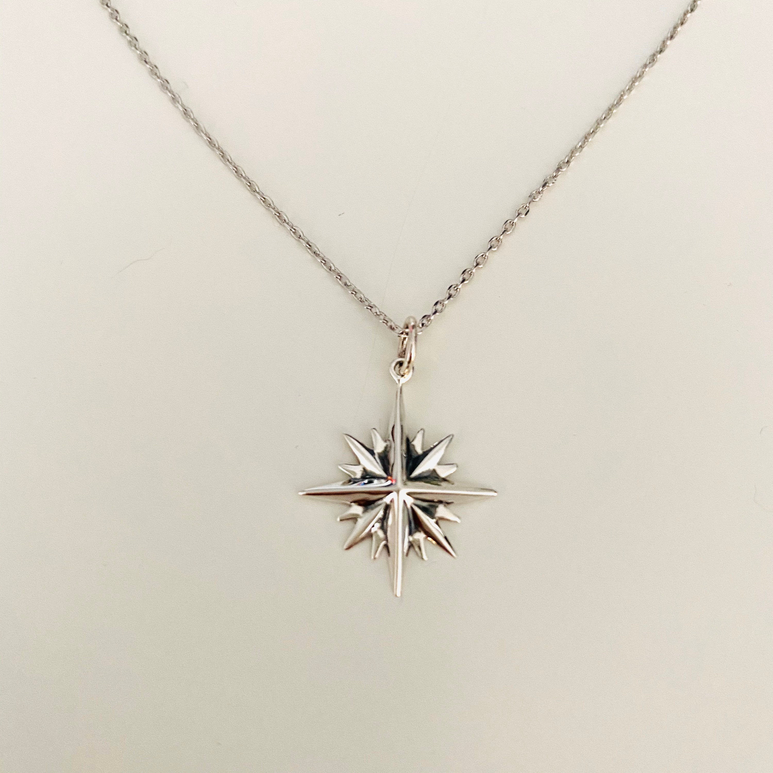 North Star Necklace – Silver – Gypsy Bazaar