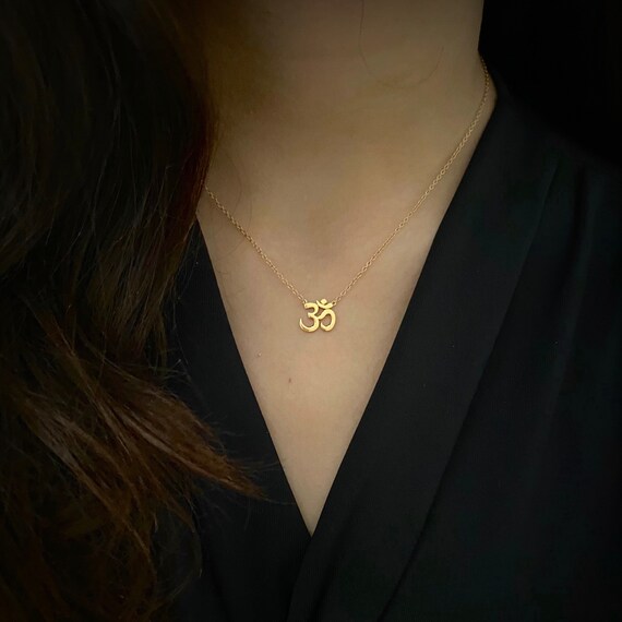 Ohm Necklace Ohm Pendant Yoga Jewellery 