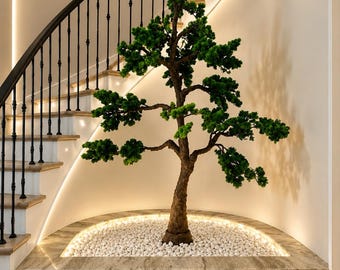 6.5-Foot Giant Faux Bonsai Tree – Luxury Handmade Artificial Bonsai for Home & Office decor