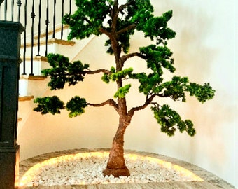 6.5ft Faux Bonsai Tree | Large Artificial Zen Garden Decor