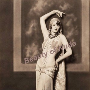 Oriental dancer girl, Half dressed dancing girl