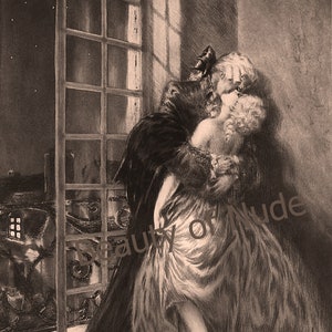 Medieval lovers, Kisses of galant era