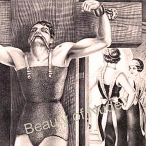 Mature content, Dominant games vintage drawing