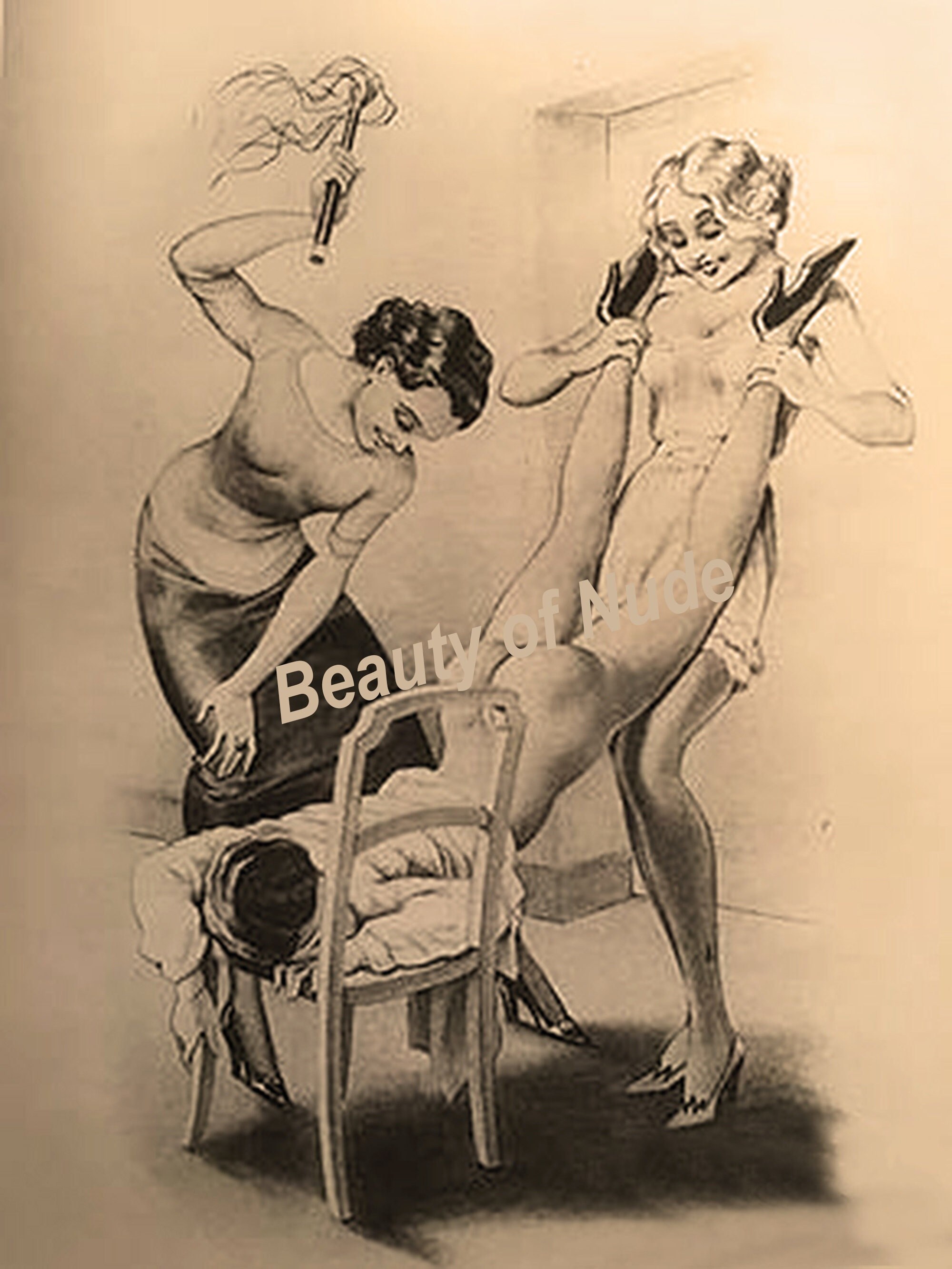 Vintage bdsm drawings