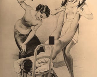 Contenuto per adulti, Sculacciate divertenti, Disegni vintage