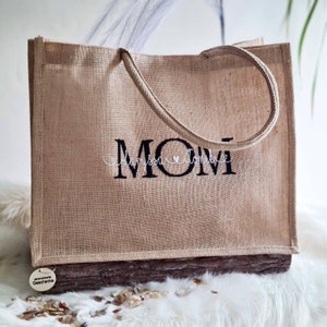 Einkaufstasche Jute Mom zum Muttertag personalisiert Geschenk Jutetasche Bild 2