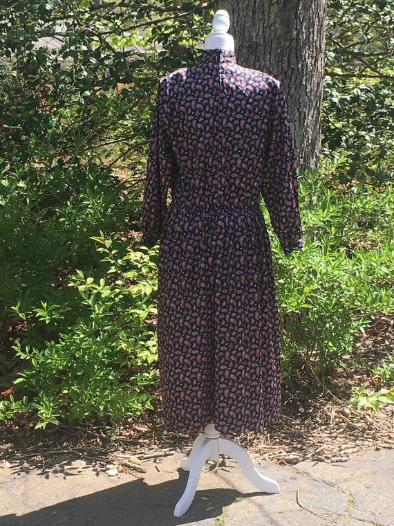 Vintage Navy Blue Midi Dress from Talbots