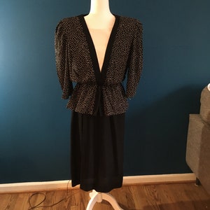 Lady Carol vintage 1980&#39;s polka dot dress