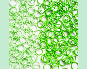 Anillos de salto de colores con temática verde y lima / Anillos de salto de calidad de 10 mm / 40 piezas / Vendedor de AUS