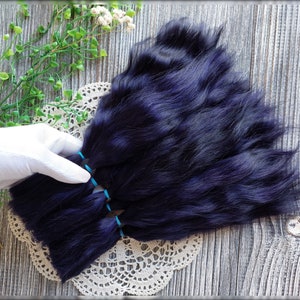 Curly mohair doll hair for wig making projects