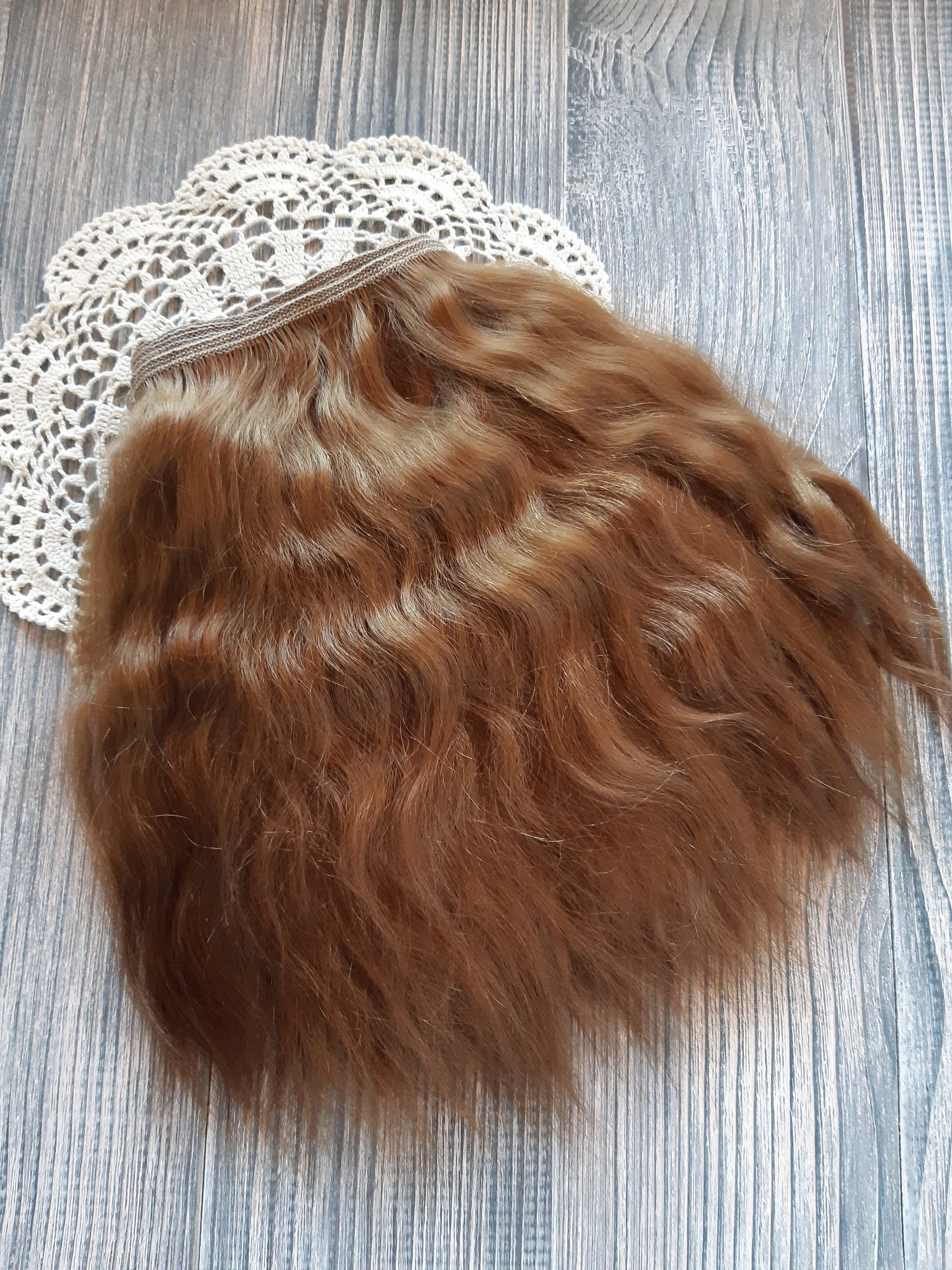 Mohair weft Mohair doll hair Weft Mohair strands Mohair lock Etsy
