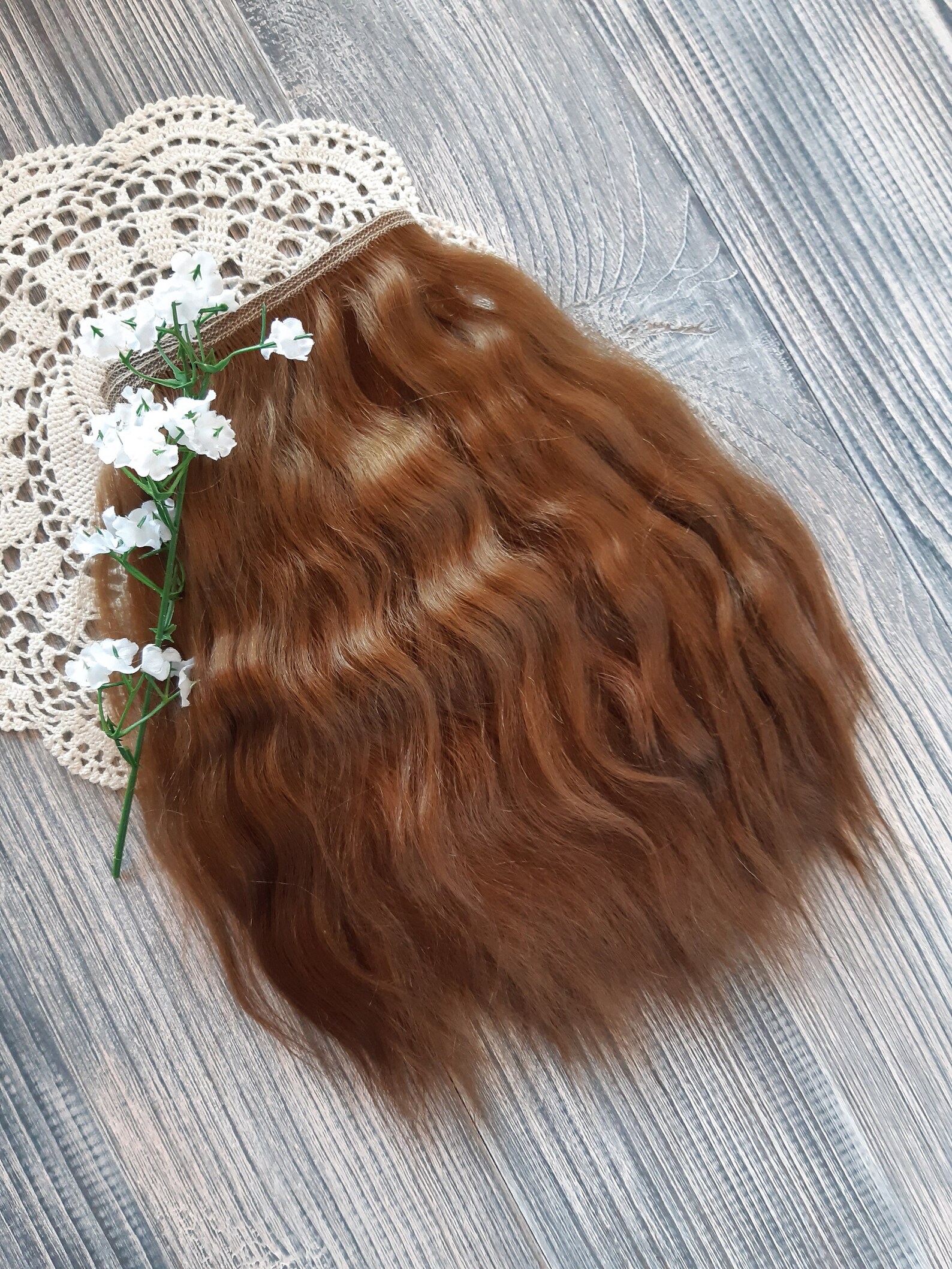 Mohair weft Mohair doll hair Weft Mohair strands Mohair lock Etsy
