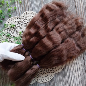 DIY doll wig material mohair hair texture