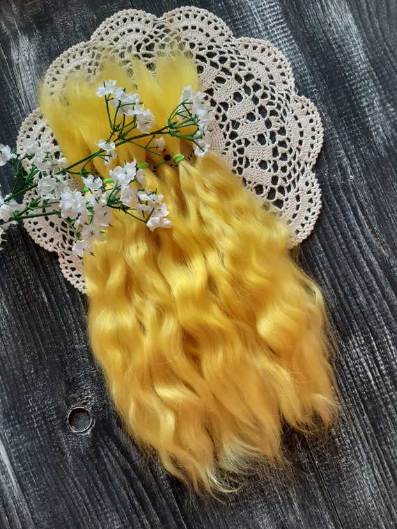 Doll hair Mohair doll hair Mohair strands Mohair lock Мohair Etsy