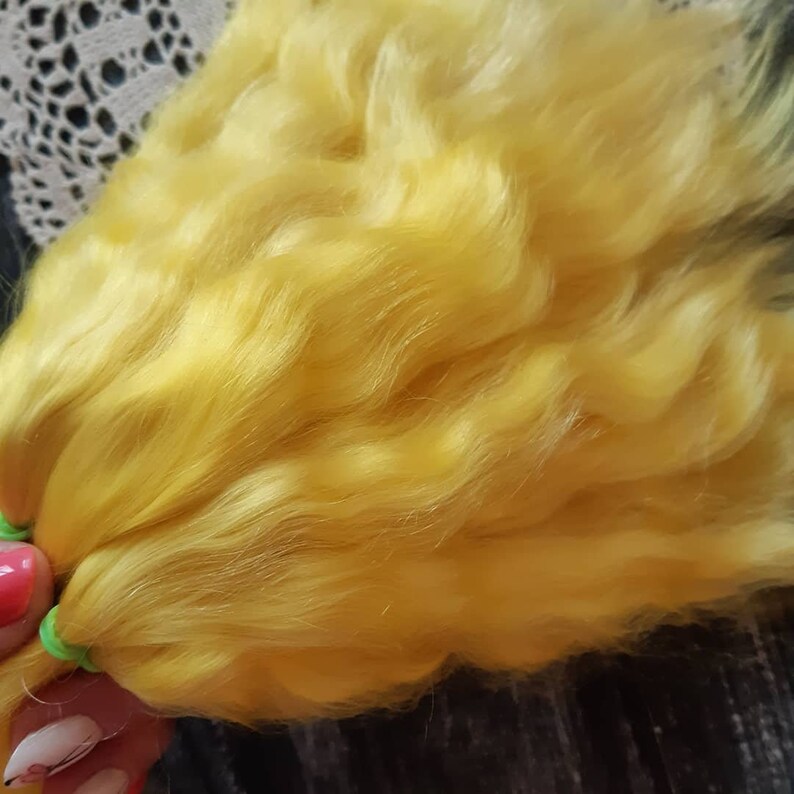 Doll hair Mohair doll hair Mohair strands Mohair lock Мohair Etsy