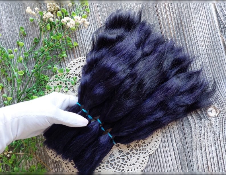 Soft premium mohair doll hair for crafting