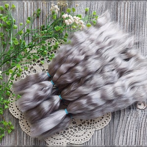 DIY doll wig supply mohair locks